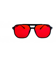 Dermomedica  RED TRENDY  Okulary z czerwonymi soczewkami wspierające rytm okołodobowy, regulację hormonalną i procesy slow-aging