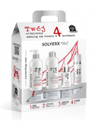Solverx Zestaw kosmetyków skóra atopowa, AZS, łuszczyca SOLVERX Atopic Forte Home Set