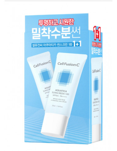 Cell Fusion C Aquatica Sunscreen 100 SPF 50+/PA+++ Set 35ml+35ml