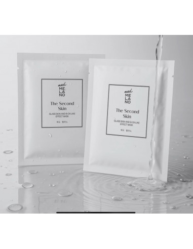 MedMelano The Second Skin Glass Skin And B-OX-Like Effect Mask 1,2 oz/34 g Maska dająca efekt drugiej skóry 4 sztuk